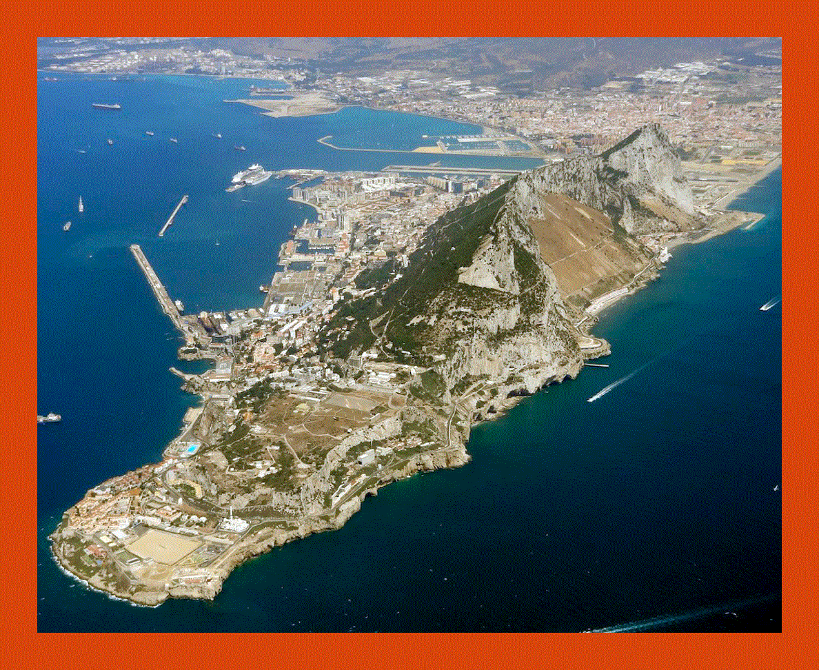 Panoramic photo of Gibraltar