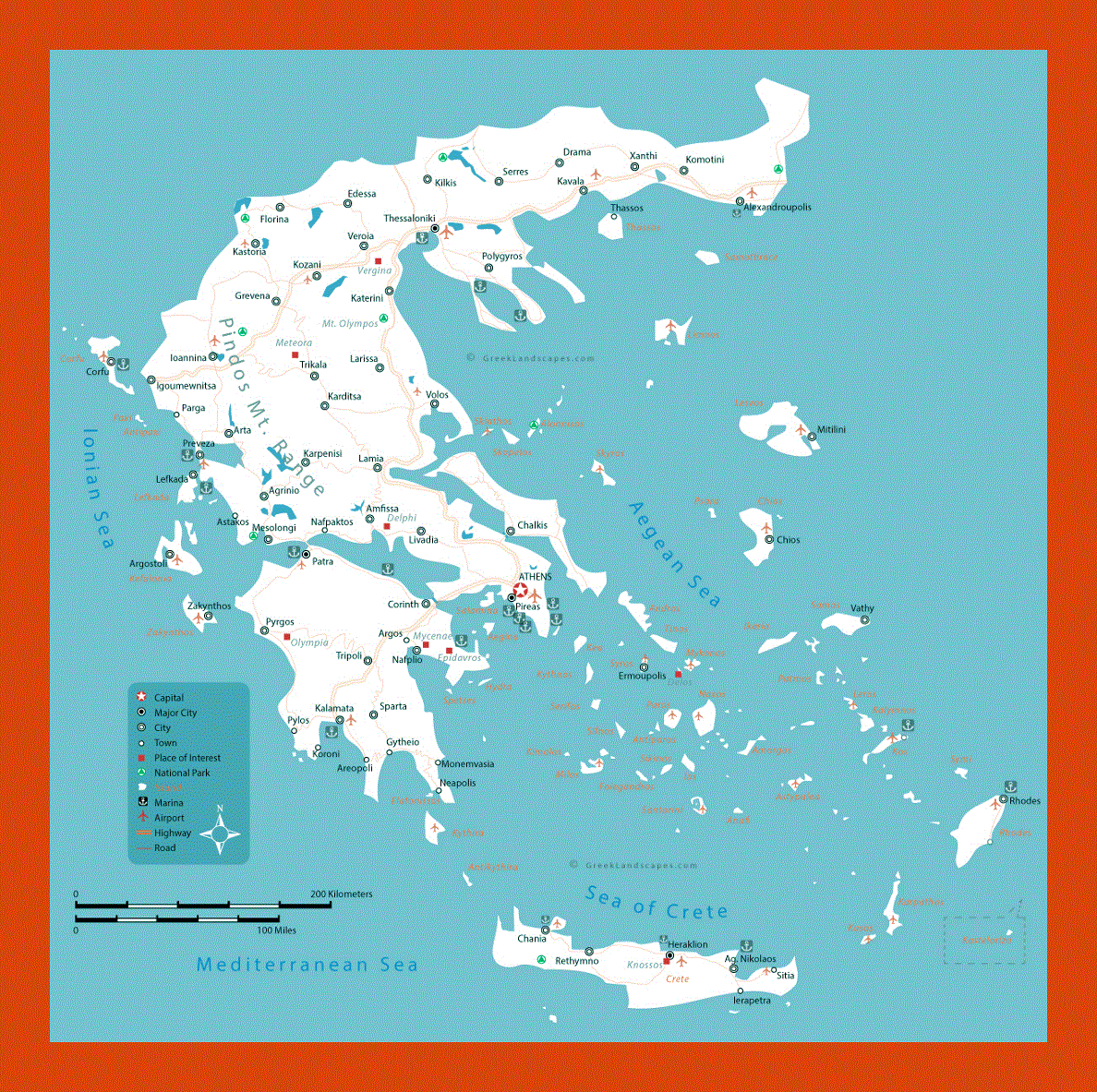 Map of Greece