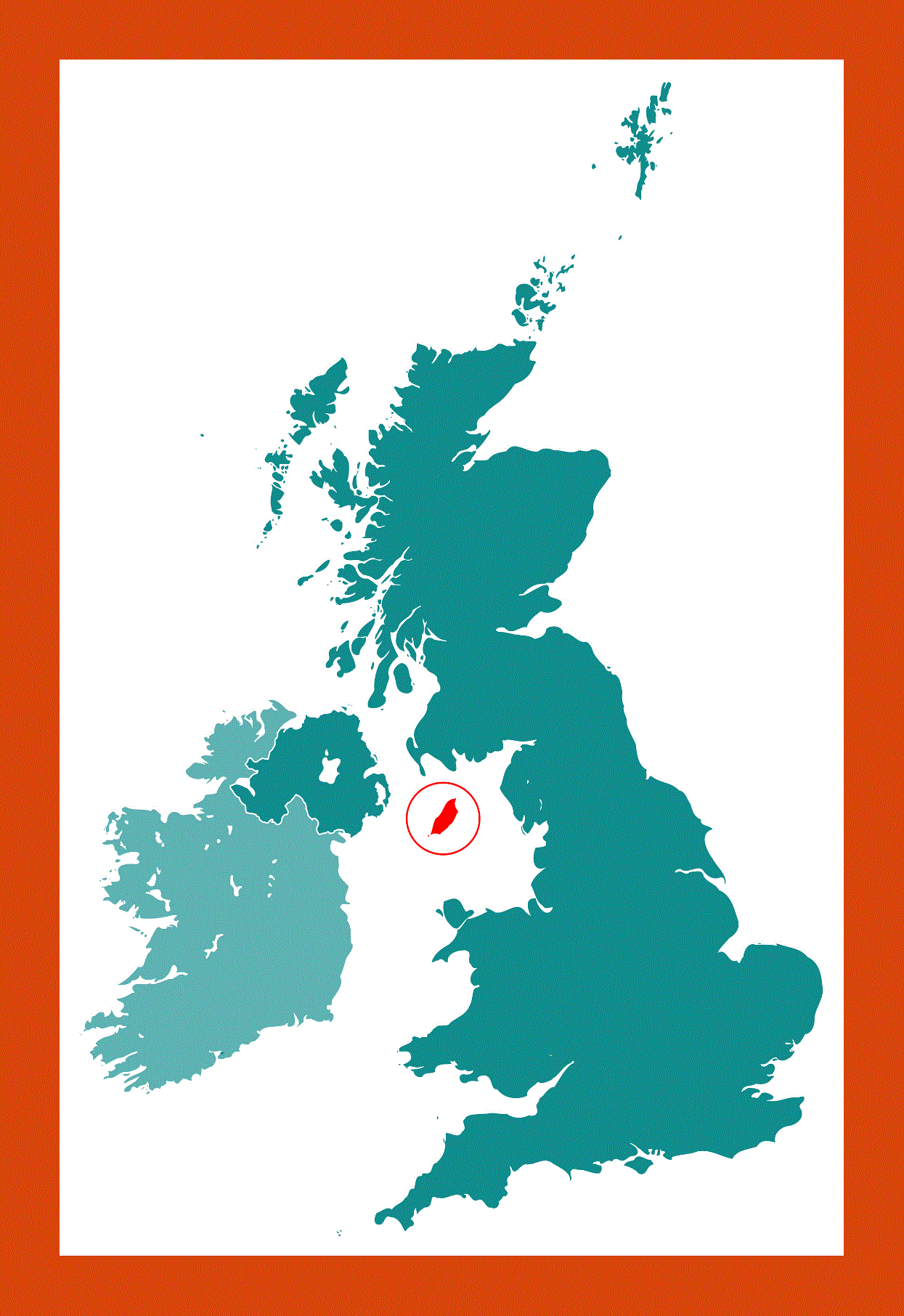 Location map of Isle of Man