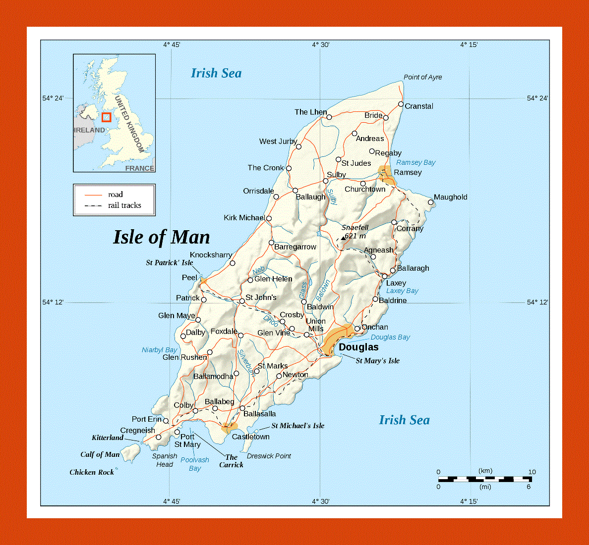 Map of Isle of Man