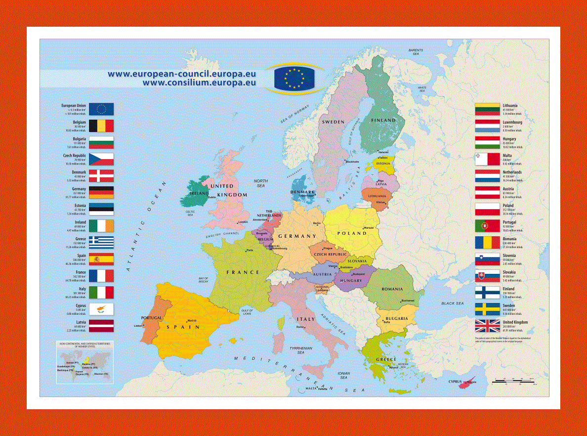 Map of European Union - 2011