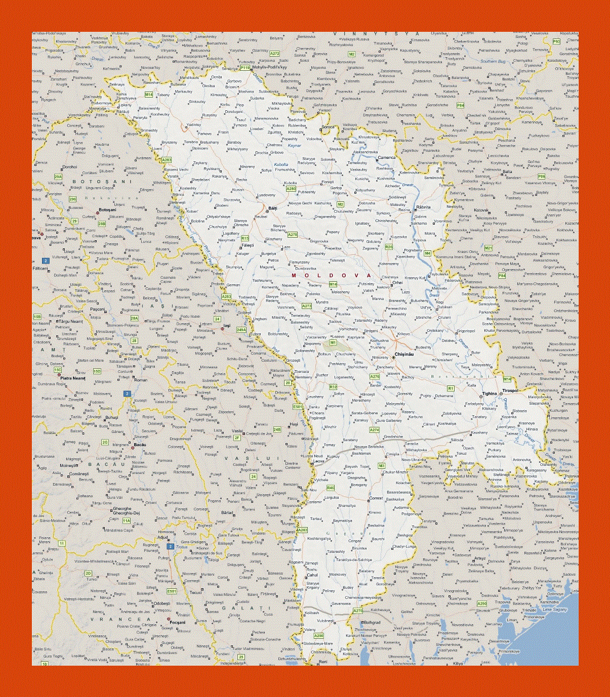 Map of Moldova