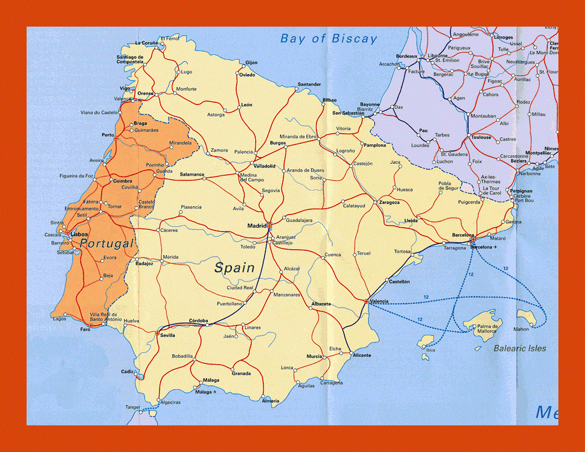 Portugal Location In Europe Map