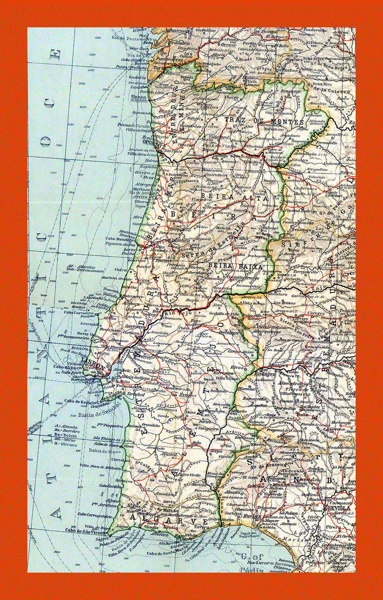 Map of Portugal