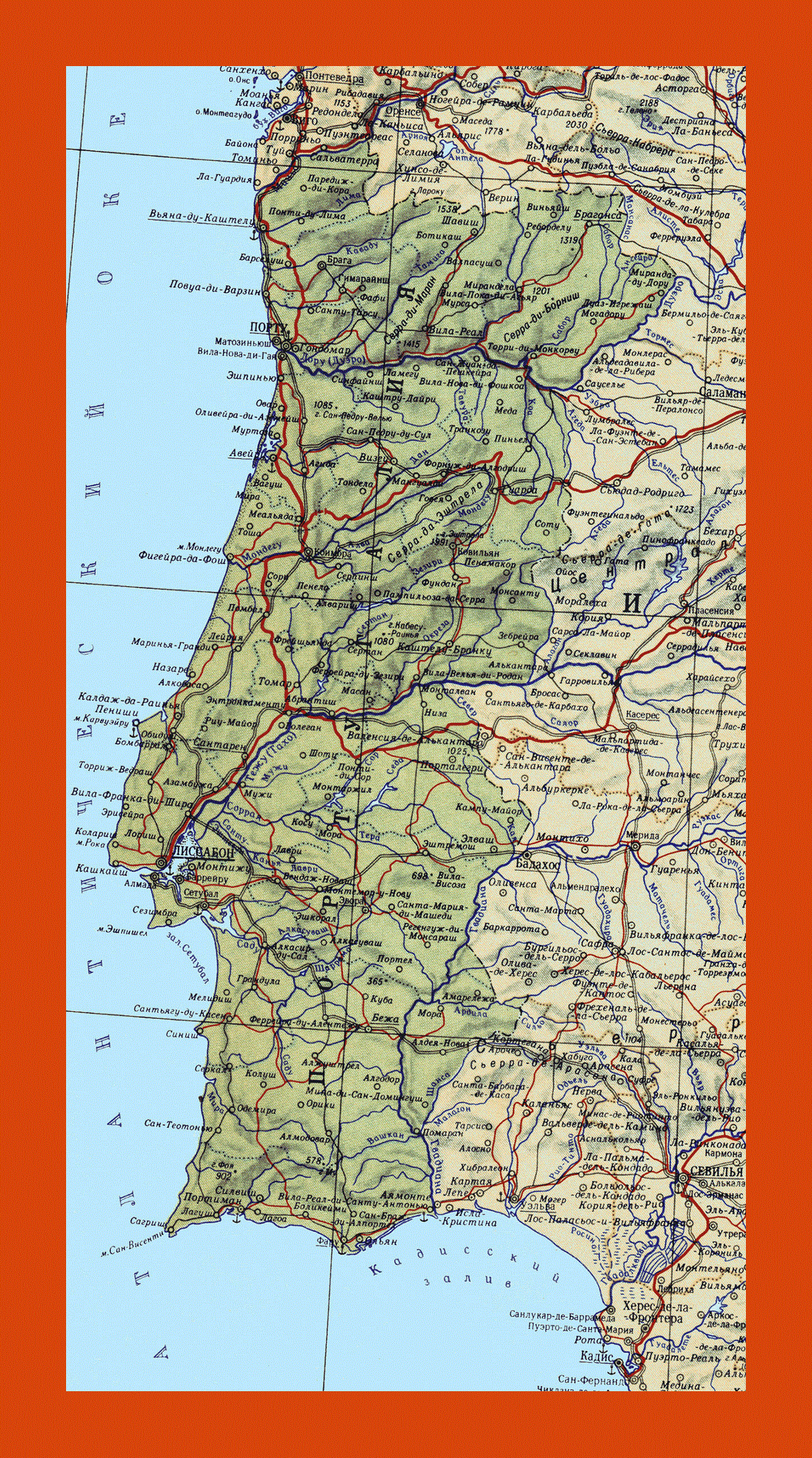 Map of Portugal