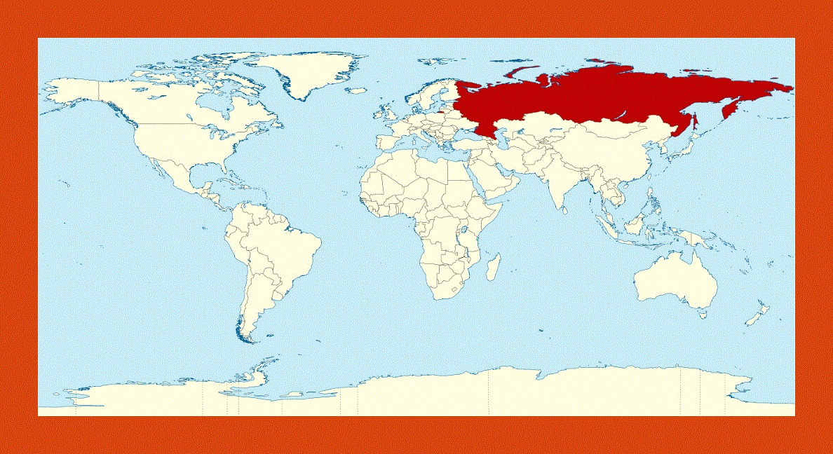 Location map of Russia