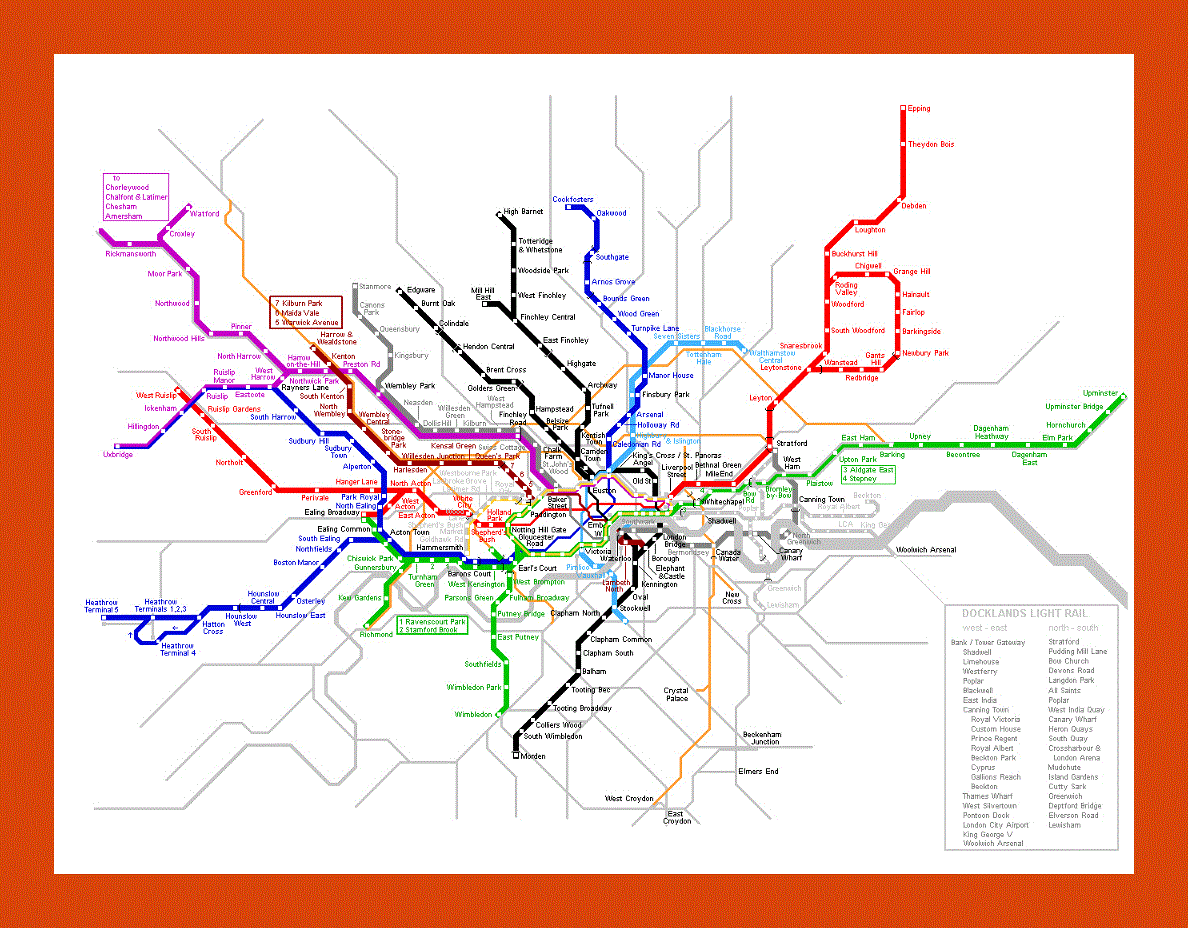 London metro map