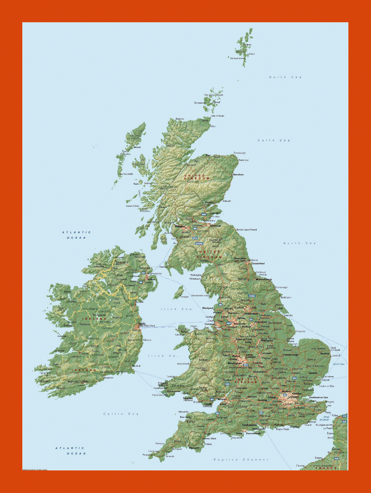 Map of United Kingdom