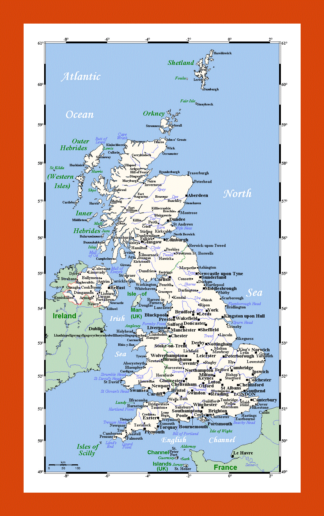 Map of United Kingdom