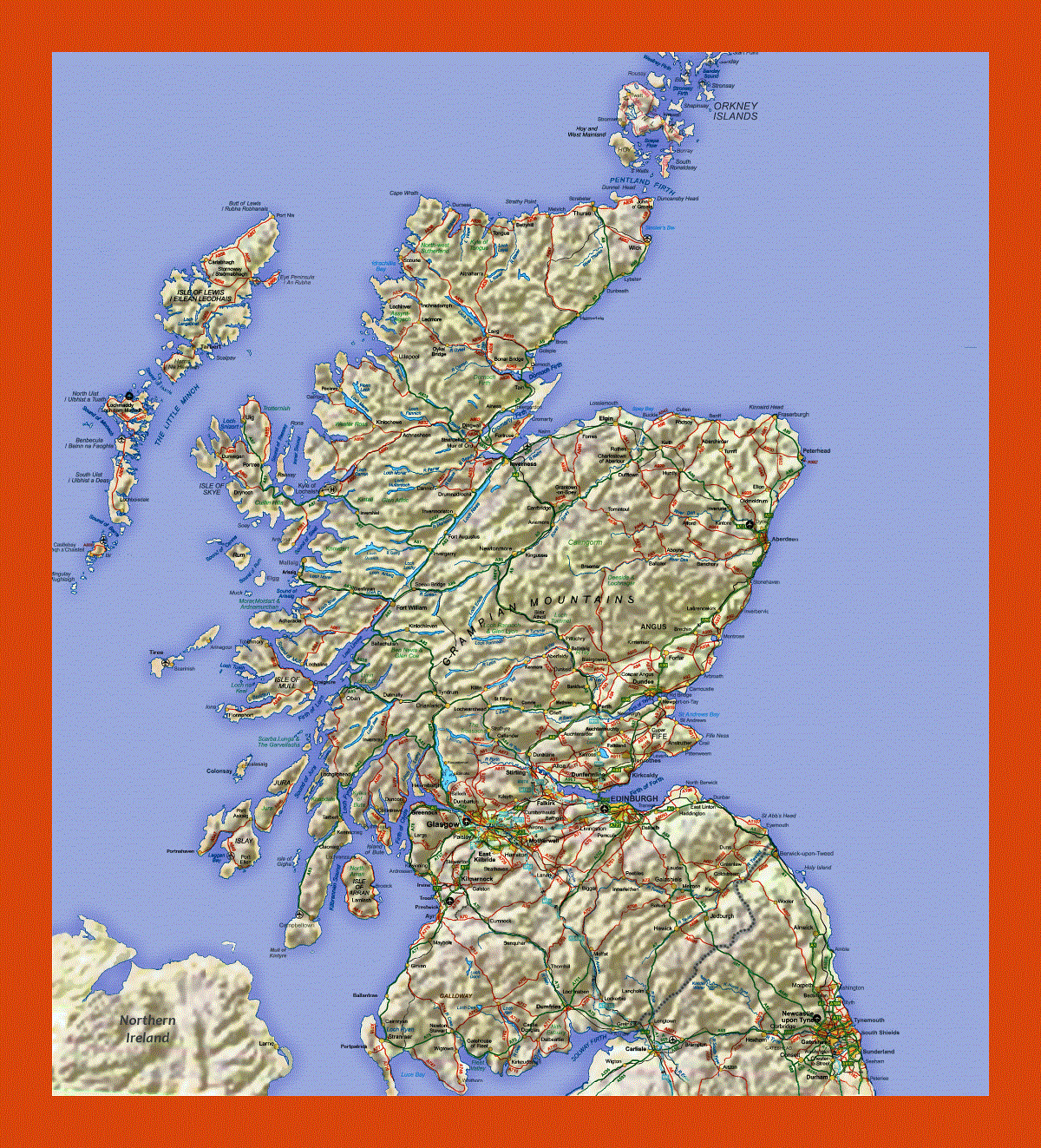 Map of Scotland