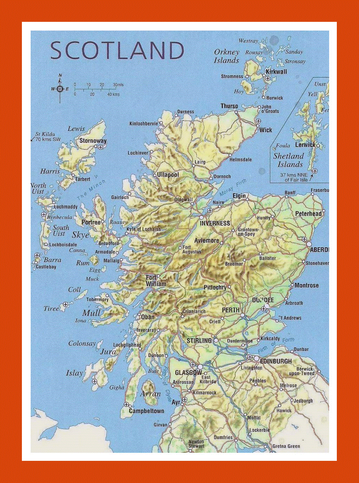 Map of Scotland