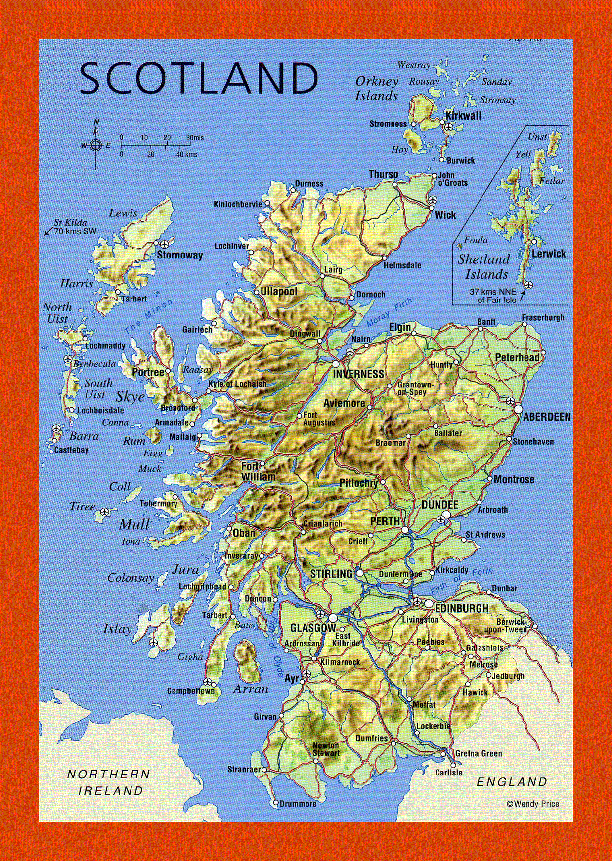 Map of Scotland