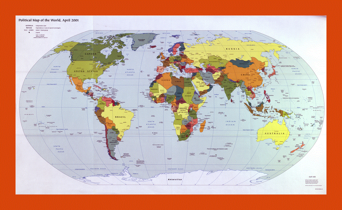 Political map of the World - 2001