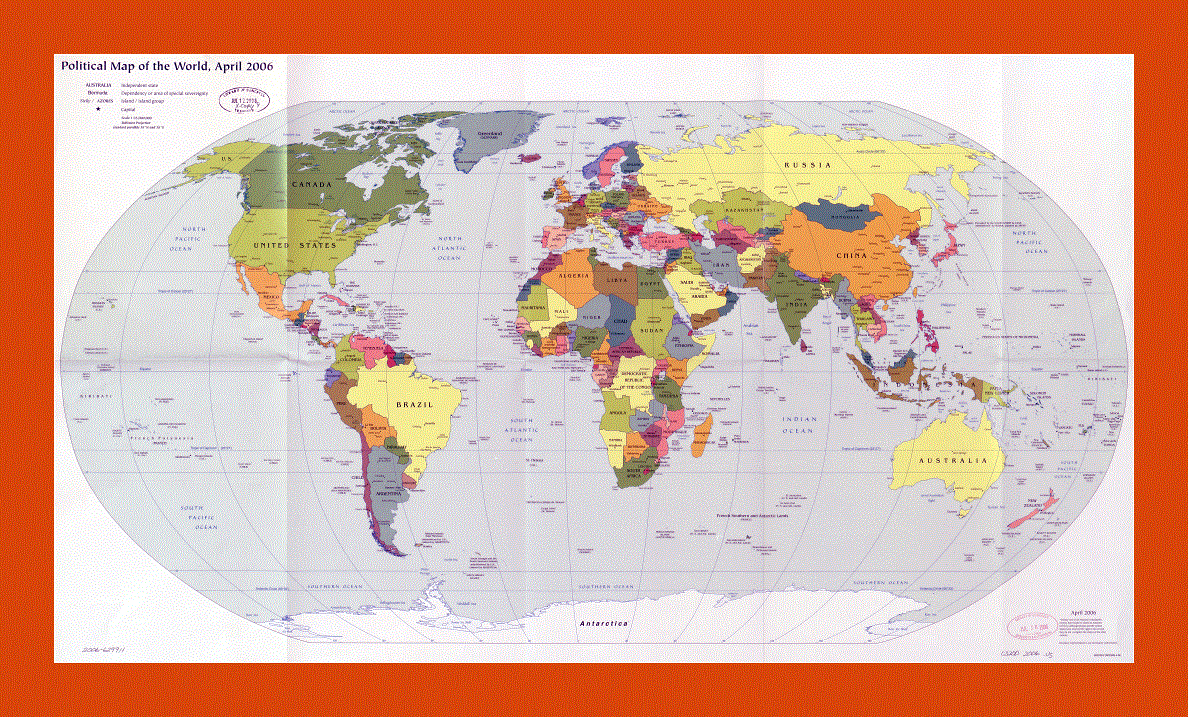 Political map of the World - 2006