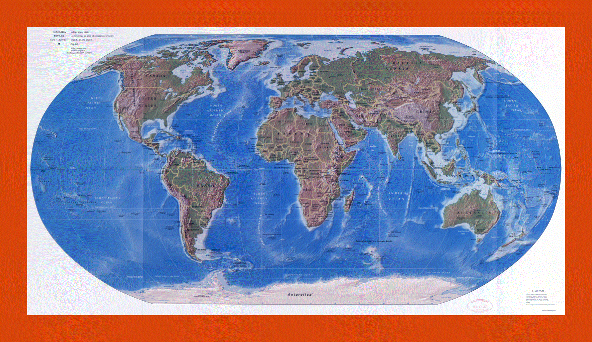 Political map of the World - 2007
