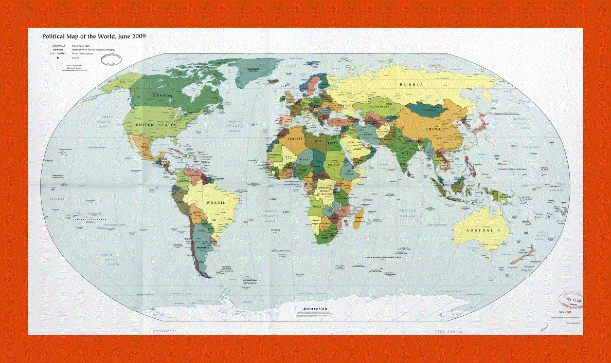 Political map of the World - 2009