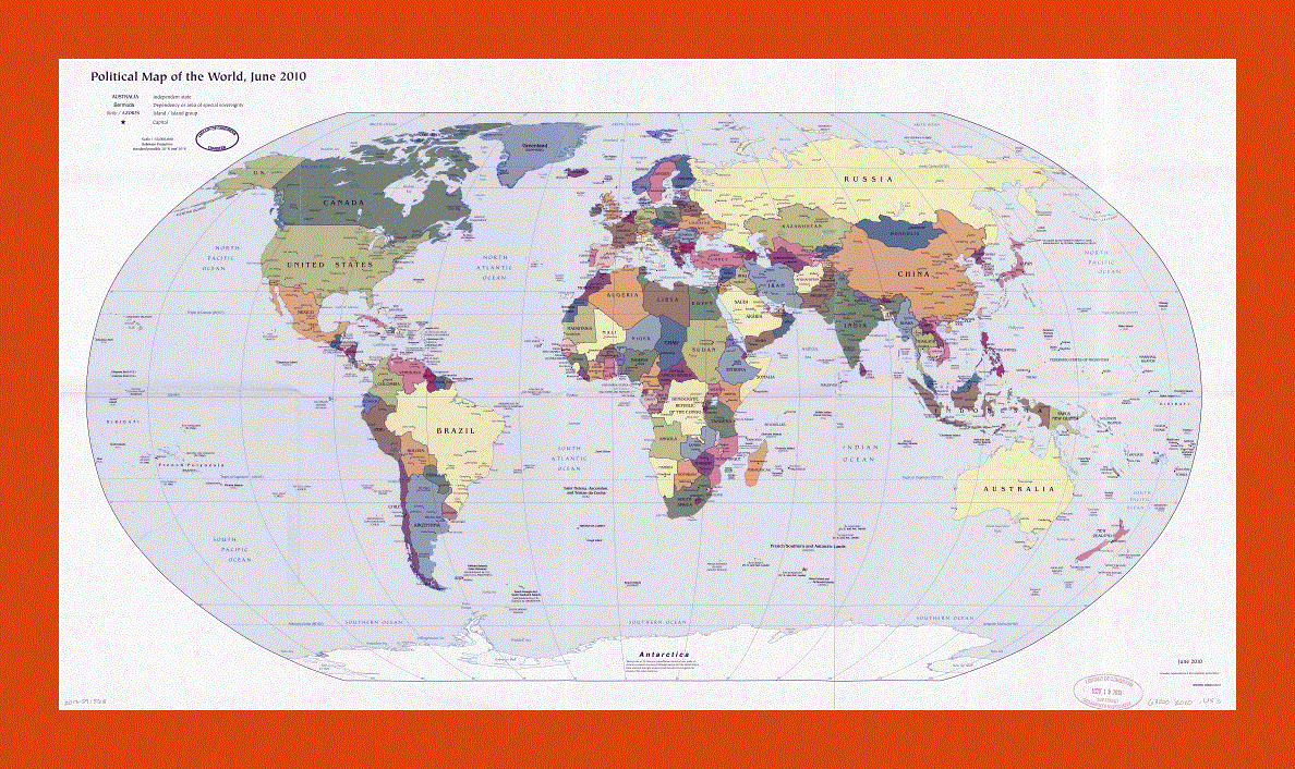 Political map of the World - 2010