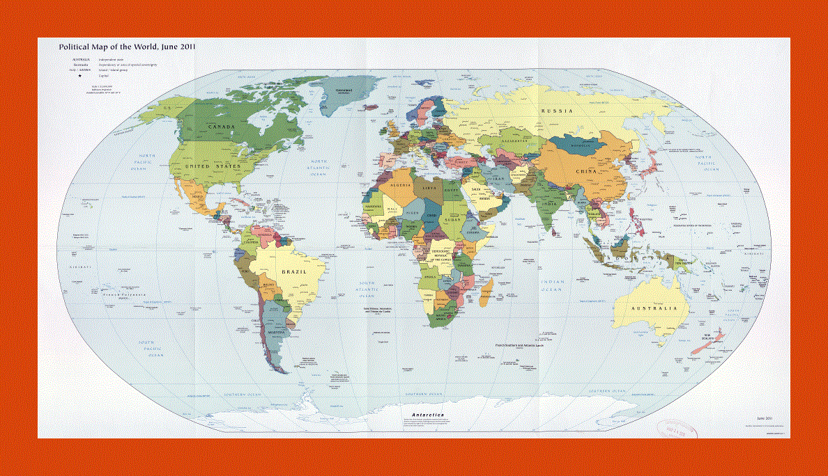 Political map of the World - 2011