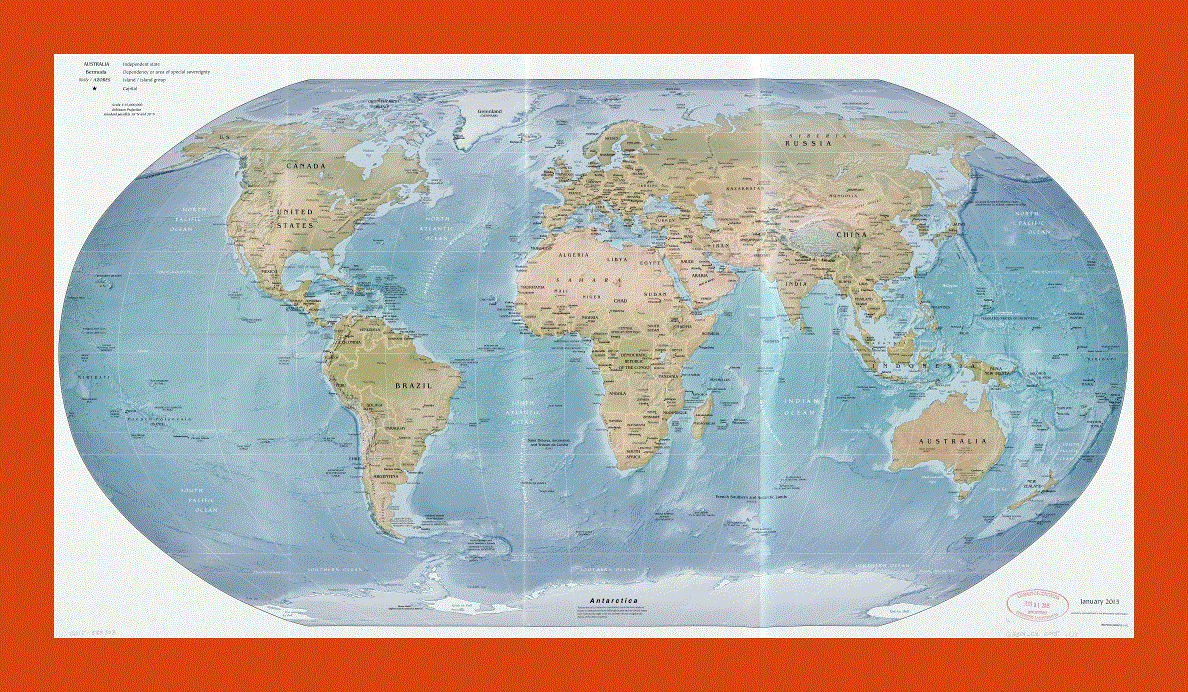 Political map of the World - 2015