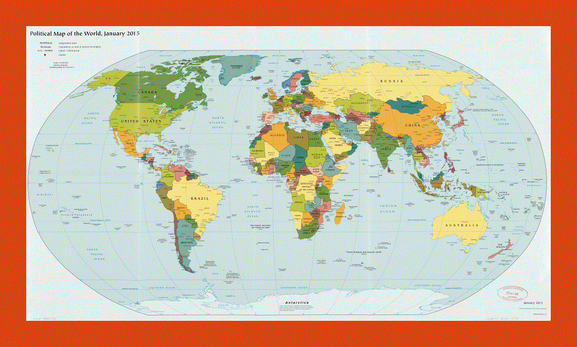 Political map of the World - 2015